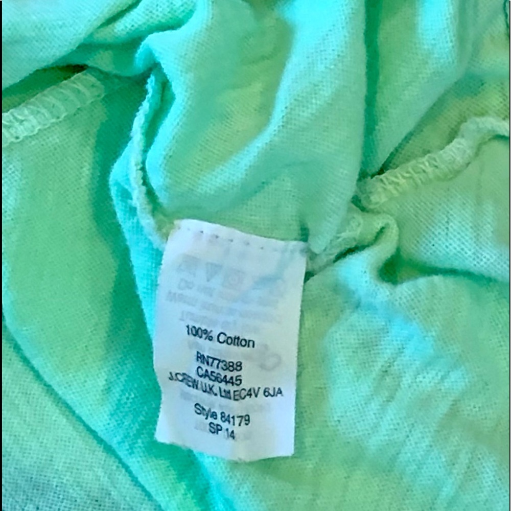 J. Crew Neon Green t shirt XS - Picture 4 of 6